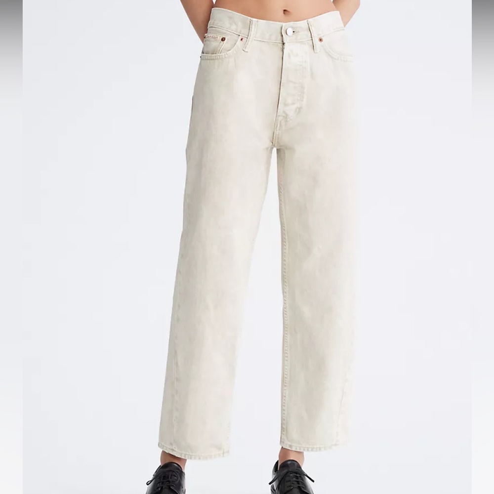 Calvin Klein Standards Twisted Seam Marbled Unbleached Jeans